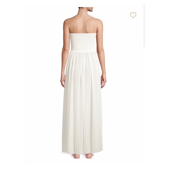 WITCHERY▪️White chiffon strapless maxi sundress - Picture 3 of 5